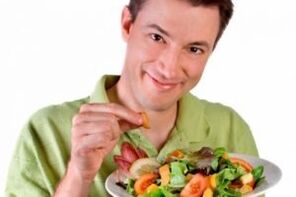 việc sử dụng salad vitamin thực vật để có hiệu lực